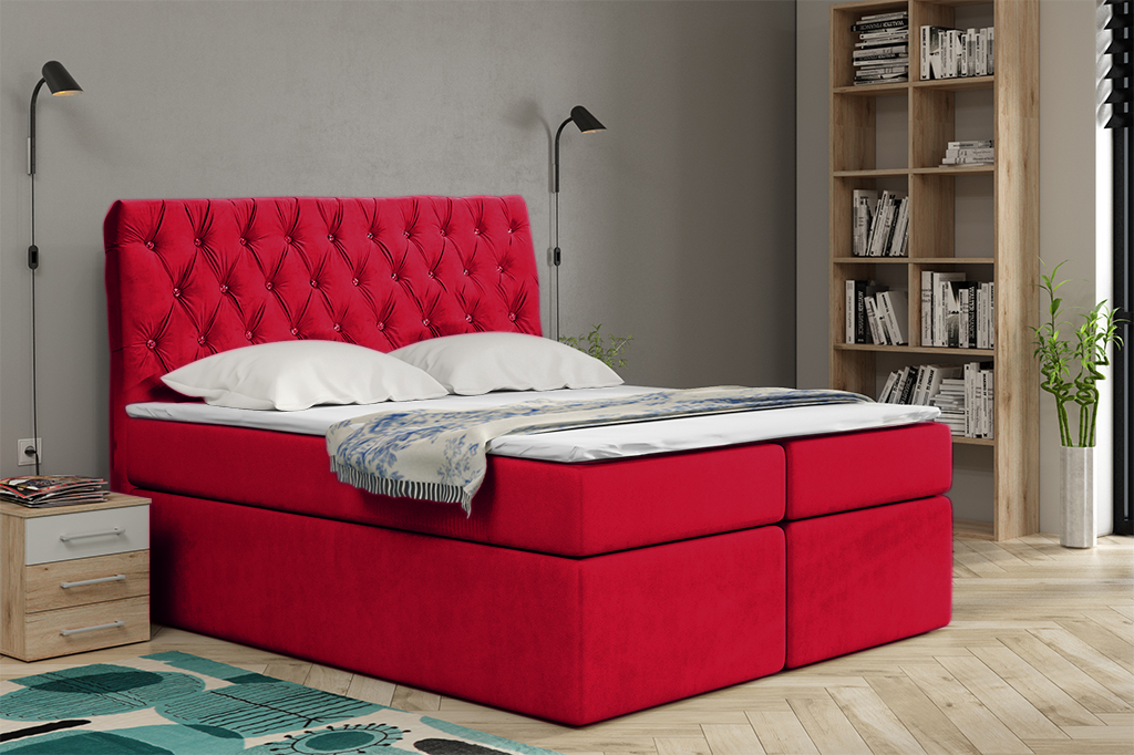 Eka Kontinentální čalouněná postel Luxurious - Cassablanca (90x200 cm) :