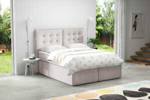 Eka Kontinentální čalouněná postel Soft - Cassablanca (180x200 cm) :