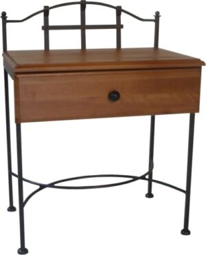 IRON - ART Noční stolek IRON-ART ALCATRAZ se zásuvkou barva kovu: rustikální hnědá