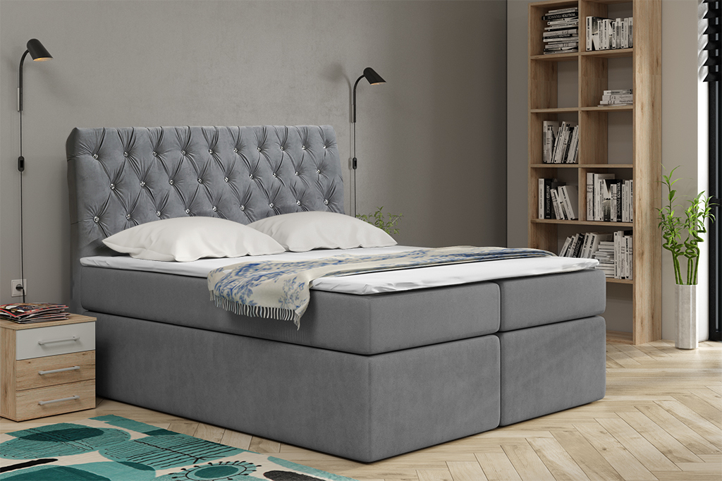 Eka Kontinentální čalouněná postel Luxurious - Cassablanca (200x200 cm) :