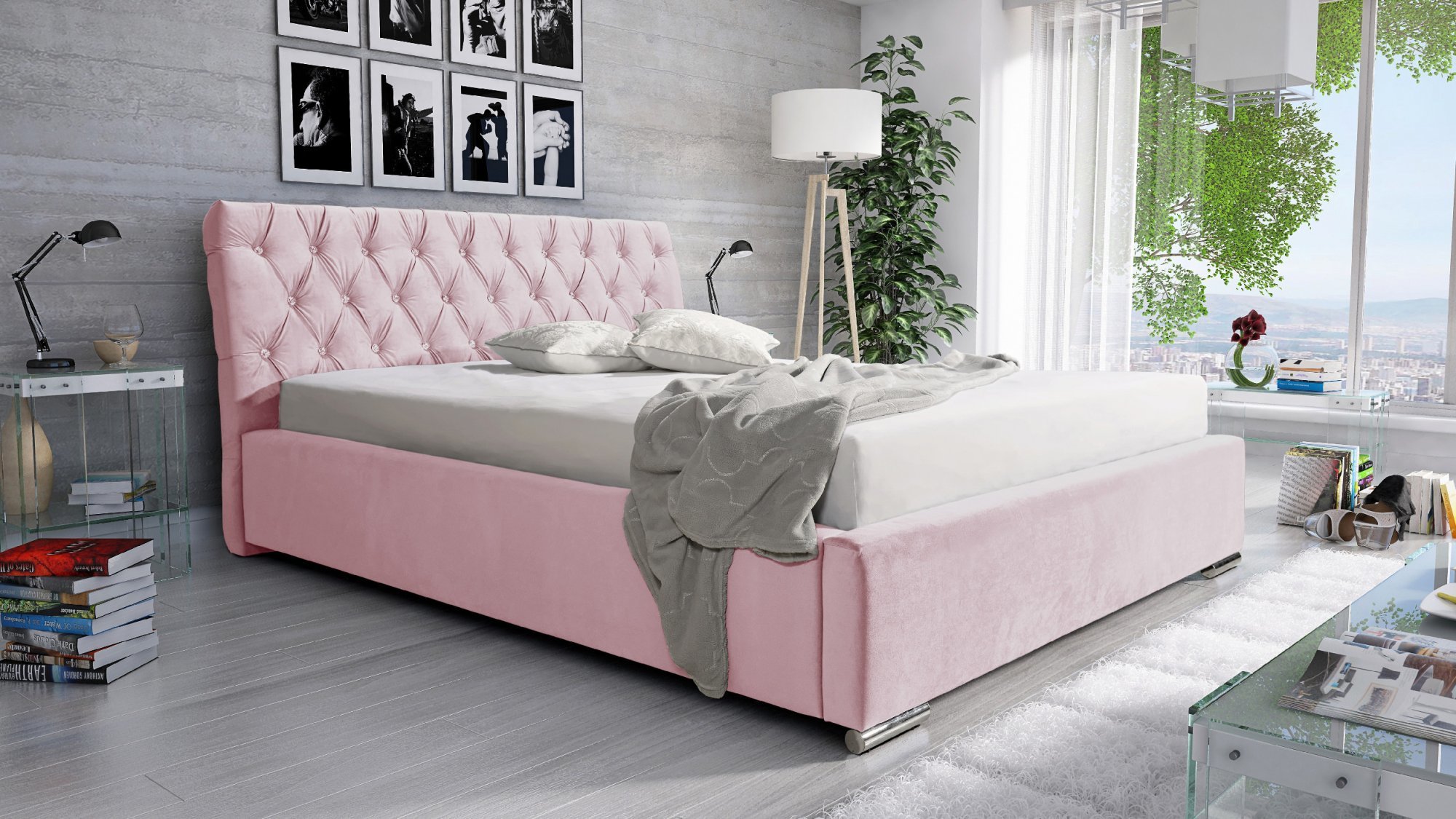 Eka Čalouněná postel Luxurious 120x200 cm :