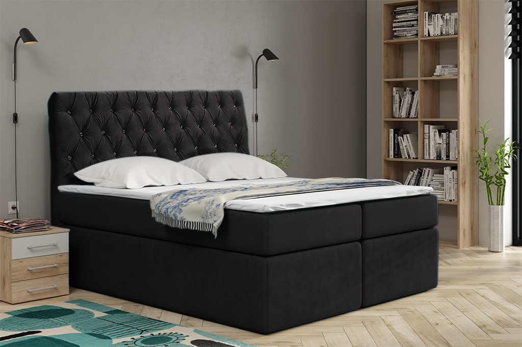 Eka Kontinentální čalouněná postel Luxurious - Cassablanca (120x200 cm) :