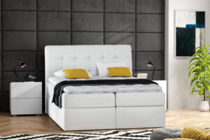 Eka Kontinentální čalouněná postel Lory - Eko-kůže (180x200 cm) :