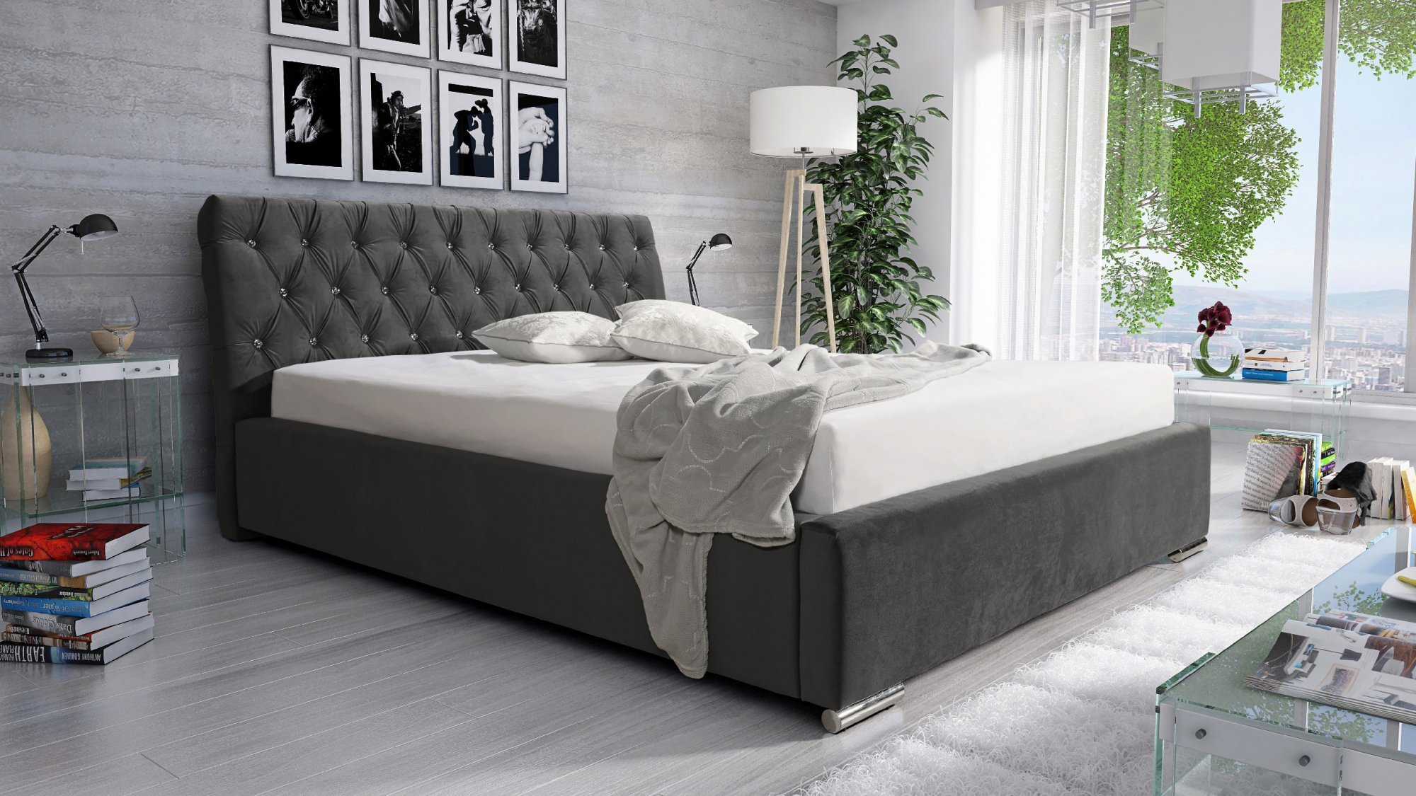 Eka Čalouněná postel Luxurious 120x200 cm :