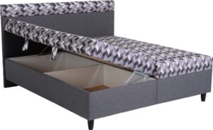 Akční Čalouněná postel Irene s úložným prostorem a matracemi Rozměr: 160x200 cm