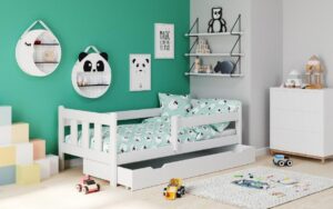 Dětská postel Irina 180/80 bílá + matrace