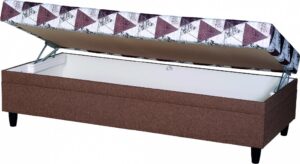 Čalouněná postel NEO s úložným prostorem a matrací Rozměr: 80x200 cm