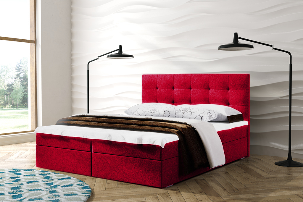 Eka Kontinentální čalouněná postel Oslo - Cassablanca (160x200 cm)